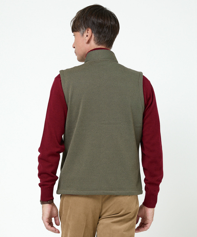 ツイル フリース ベスト