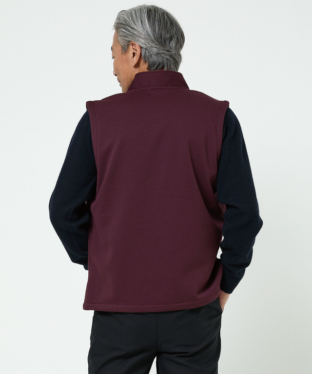 ツイル フリース ベスト