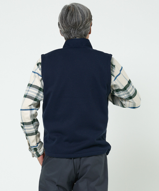 ツイル フリース ベスト