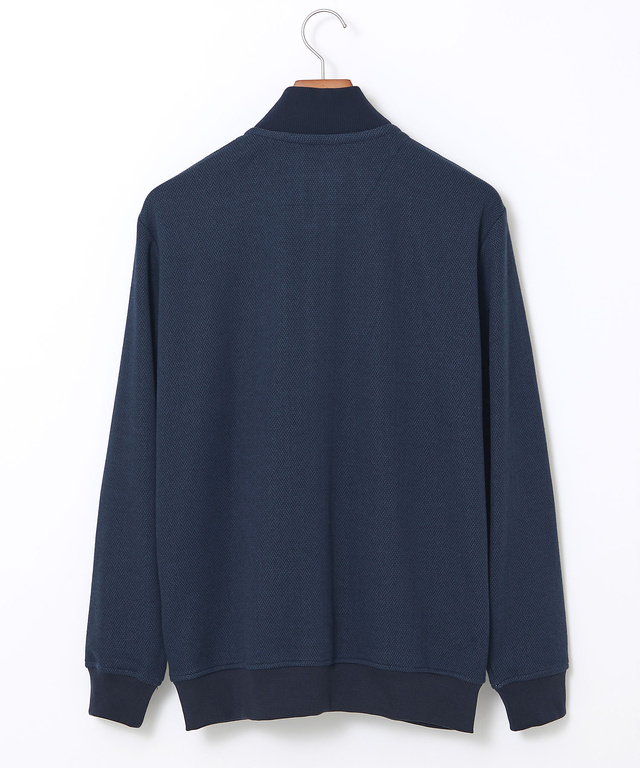 ヘリンボーン柄 フルジップ ブルゾン