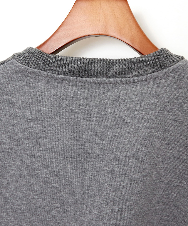 ケーブル柄 切り替え トレーナー