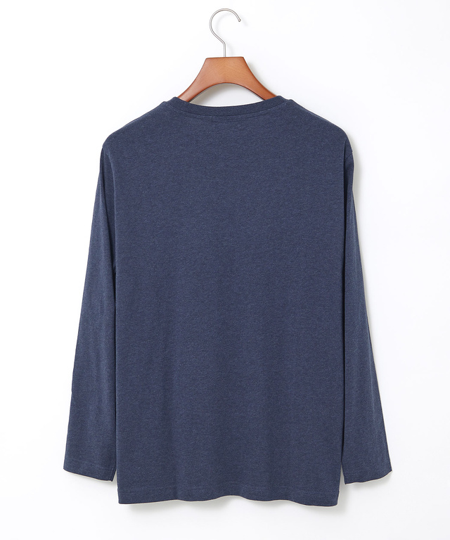 ポケットデザイン 長袖 Tシャツ