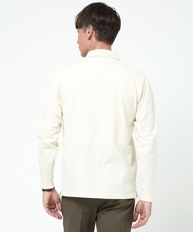 リブ襟 鹿の子 ポロシャツ