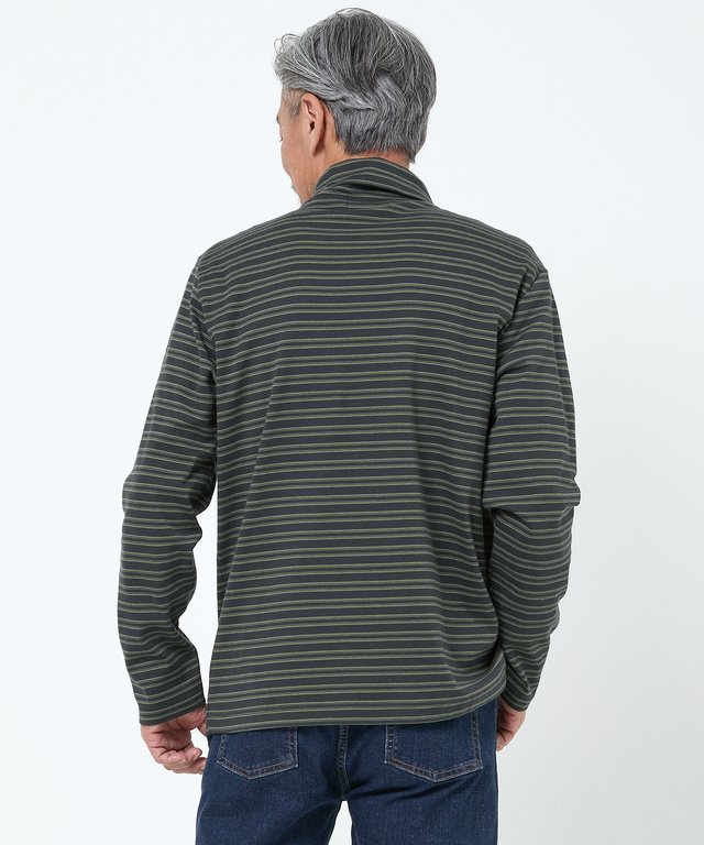 スムース素材 タートルネック カットソー