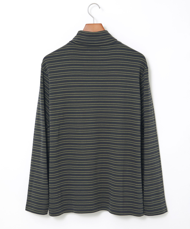 スムース素材 タートルネック カットソー