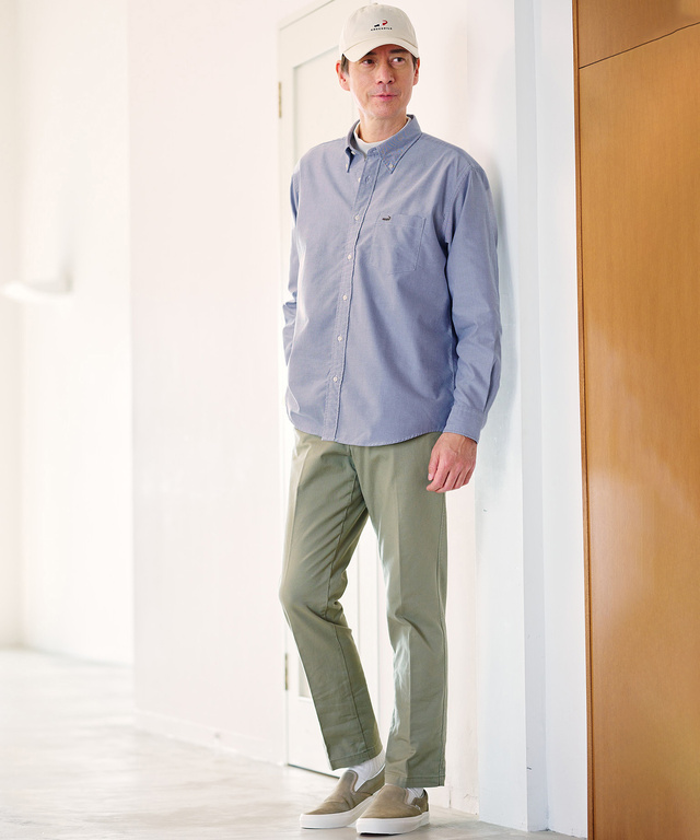 テレコ編み ハイネック カットソー