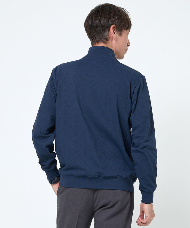 千鳥柄 ジャカード トレーナー