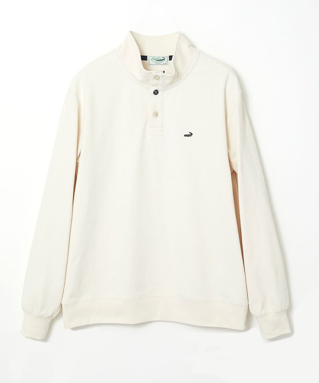 千鳥柄 ジャカード トレーナー