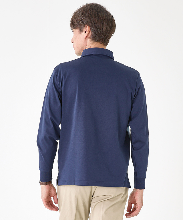 シルケット パネルチェック ポロシャツ