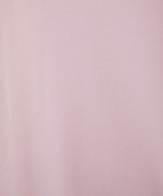 襟配色デザイン ジップ ポロシャツ