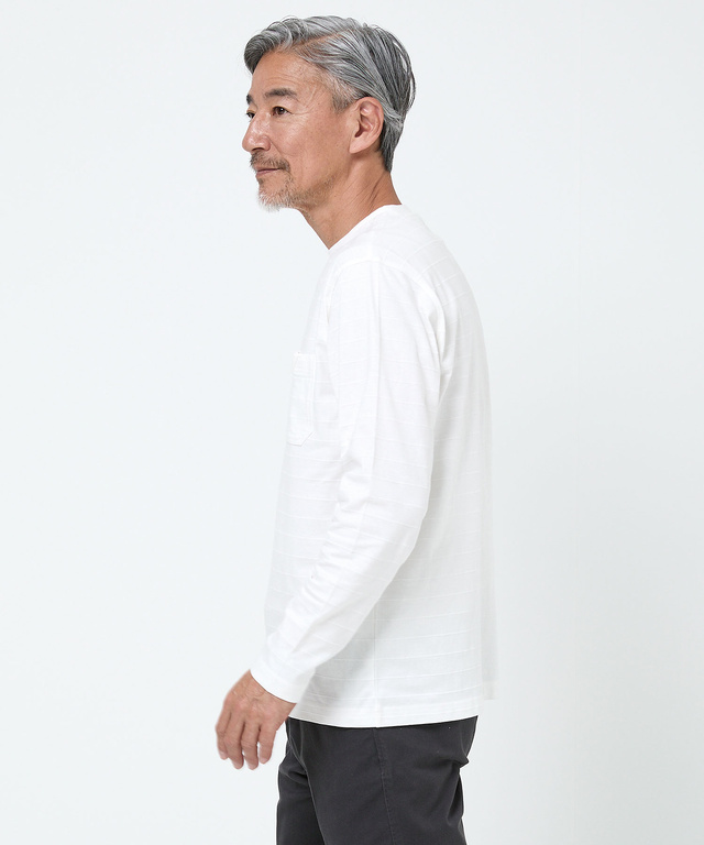 シャドーボーダー ポケットタブ カットソー