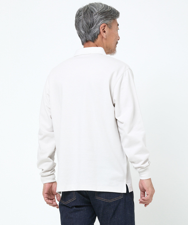 鹿の子 モチーフプリント ポロシャツ