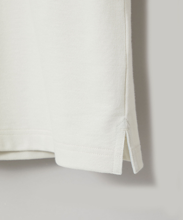 鹿の子 モチーフプリント ポロシャツ