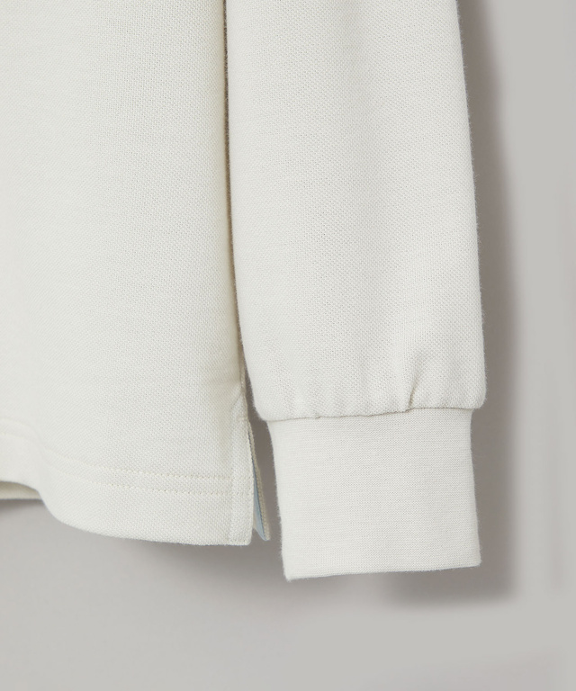 鹿の子 モチーフプリント ポロシャツ