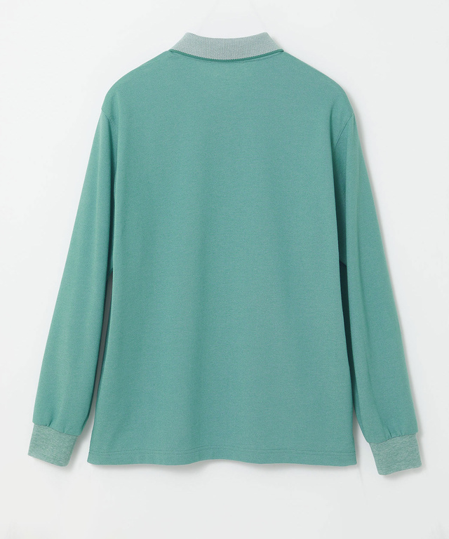 鹿の子 モチーフプリント ポロシャツ