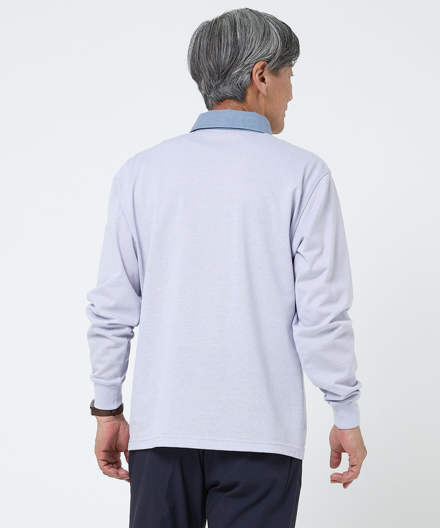 鹿の子 ブロックチェック ポロシャツ【吸汗速乾】