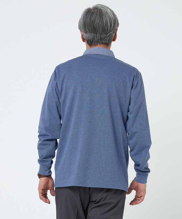 鹿の子 ブロックチェック ポロシャツ【吸汗速乾】