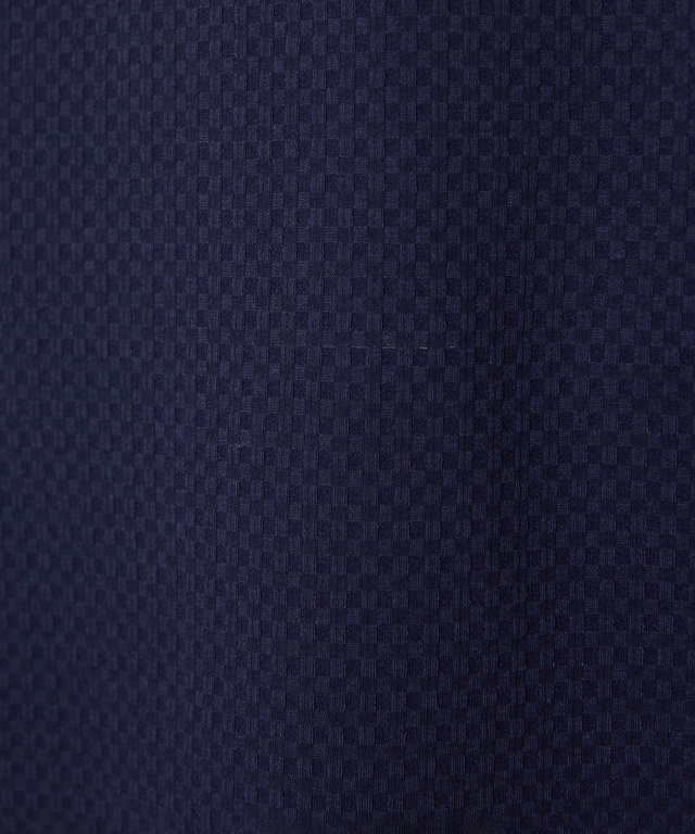 シアサッカー 格子柄 ポロシャツ