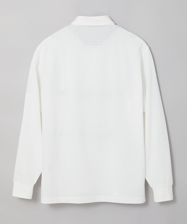 シアサッカー 格子柄 ポロシャツ