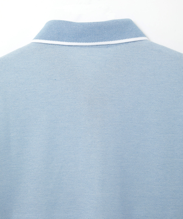 パネルボーダー 7分袖 ポロシャツ【吸汗速乾】