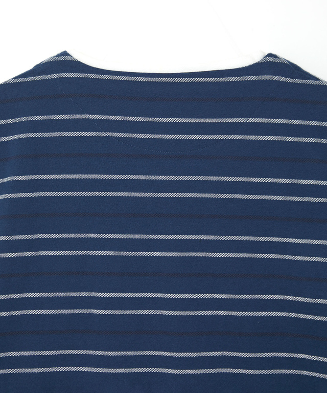 ボーダー レイヤー風 七分袖Tシャツ