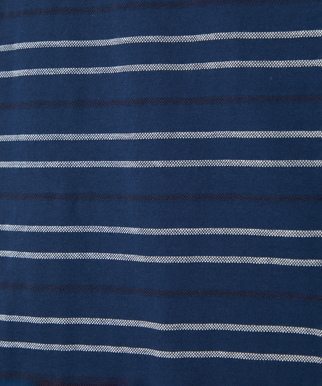 ボーダー レイヤー風 七分袖Tシャツ