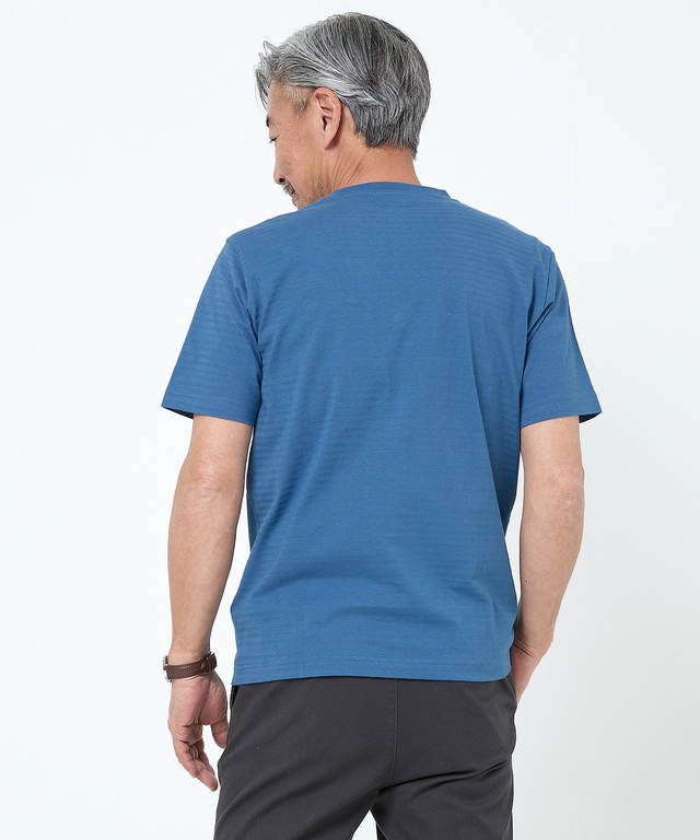 シャドーボーダー スタンププリント Tシャツ 【吸汗速乾】