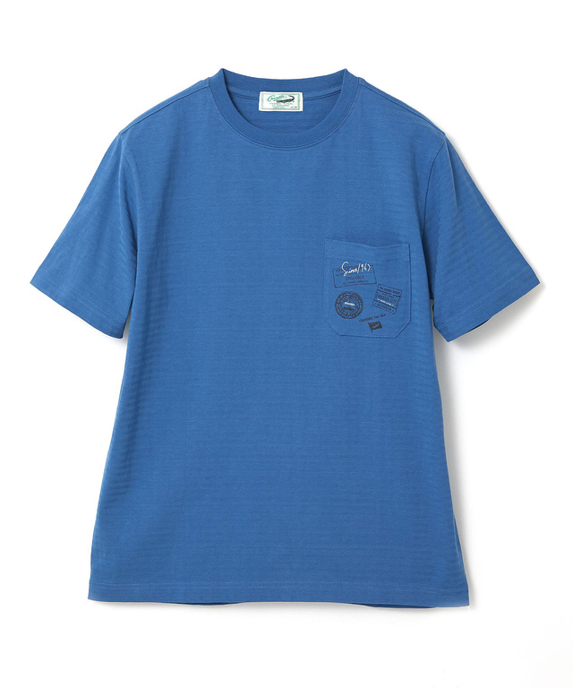 シャドーボーダー スタンププリント Tシャツ 【吸汗速乾】