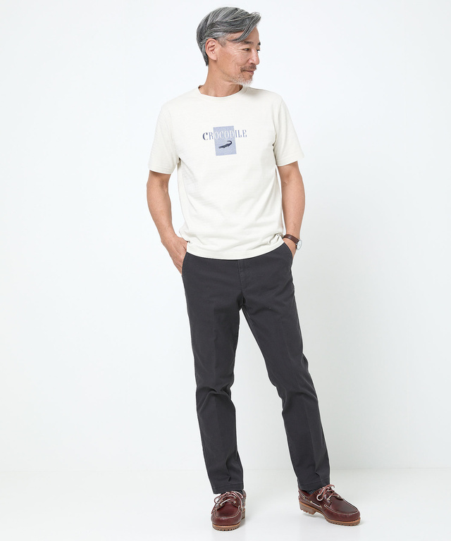 シャドーボーダー ロゴプリント Tシャツ 【吸汗速乾】