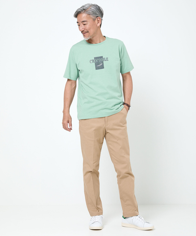 シャドーボーダー ロゴプリント Tシャツ 【吸汗速乾】