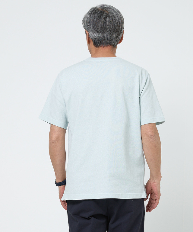 リネンライク ポケットパイピング Tシャツ