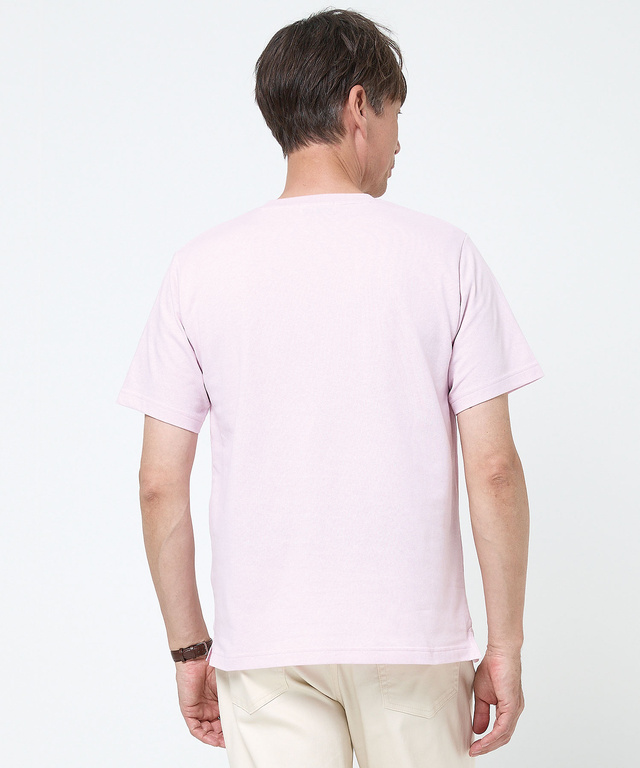リネンライク ポケットパイピング Tシャツ