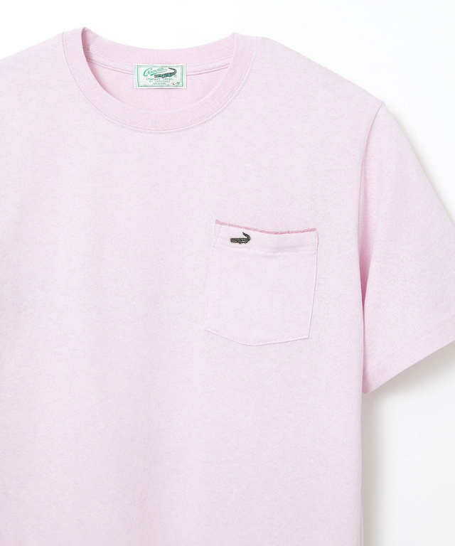 リネンライク ポケットパイピング Tシャツ