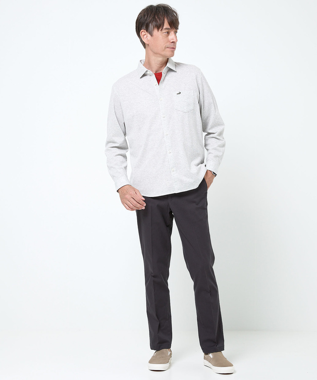 スノーコットン ジャカード カットシャツ【接触冷感】