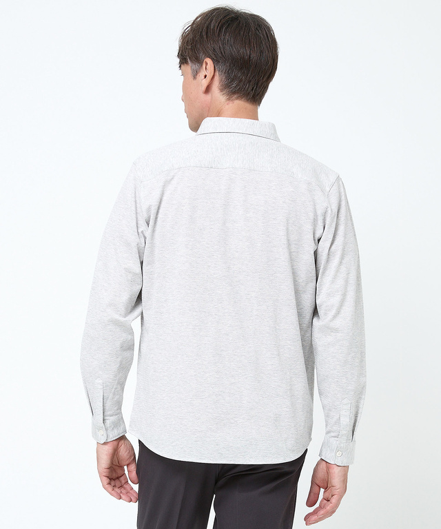 スノーコットン ジャカード カットシャツ【接触冷感】