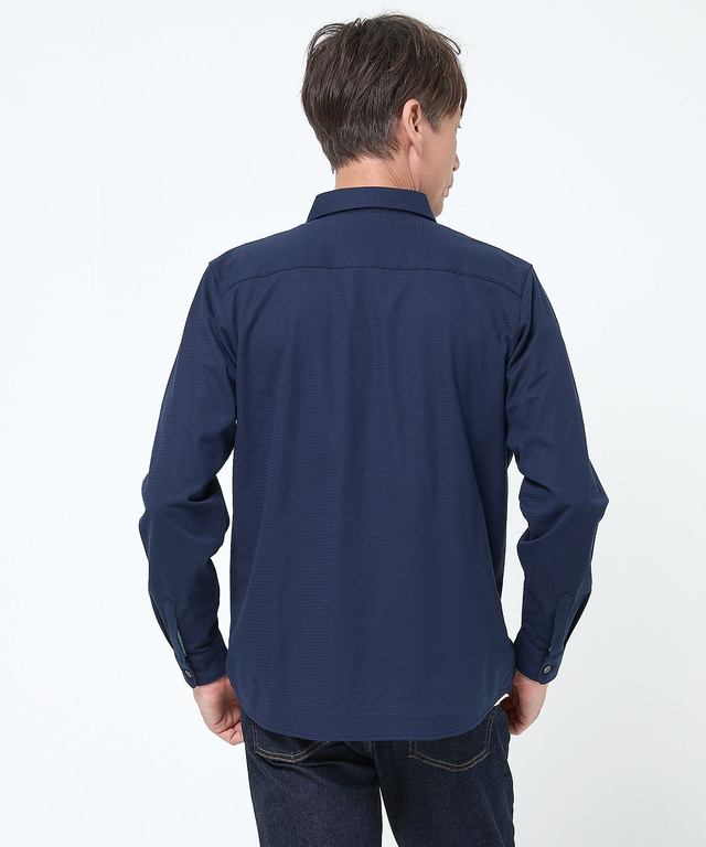 スノーコットン ジャカード カットシャツ【接触冷感】