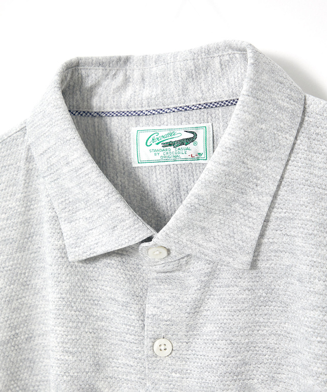 スノーコットン ジャカード カットシャツ【接触冷感】