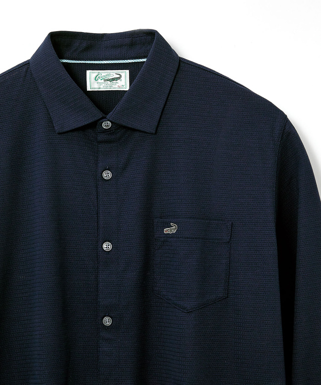 スノーコットン ジャカード カットシャツ【接触冷感】