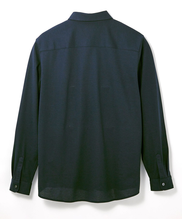 スノーコットン ジャカード カットシャツ【接触冷感】