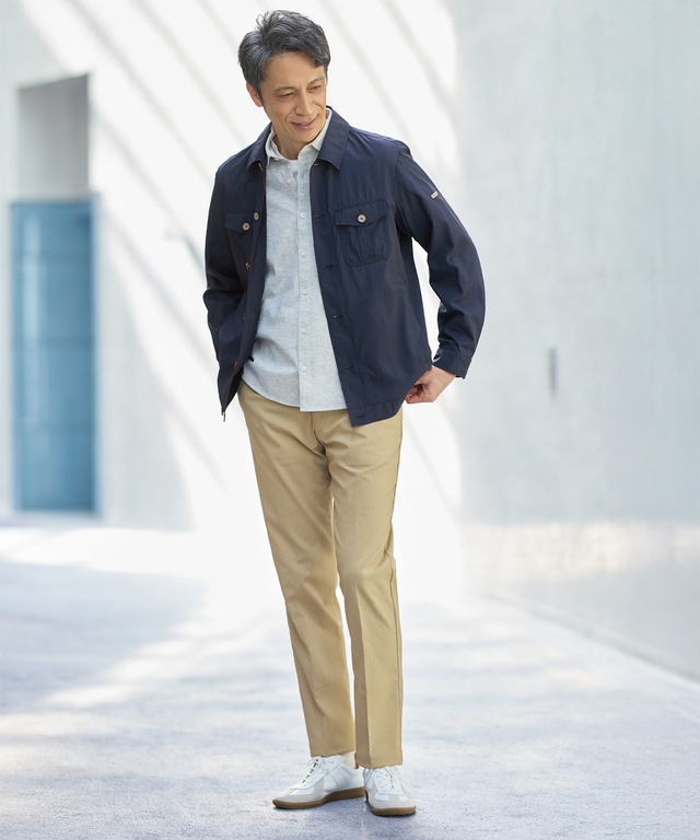 スノーコットン ジャカード カットシャツ【接触冷感】