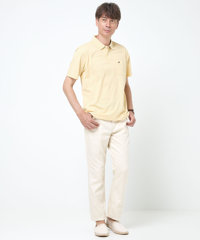 スノーコットン ジャカード天竺 ポロシャツ【接触冷感】