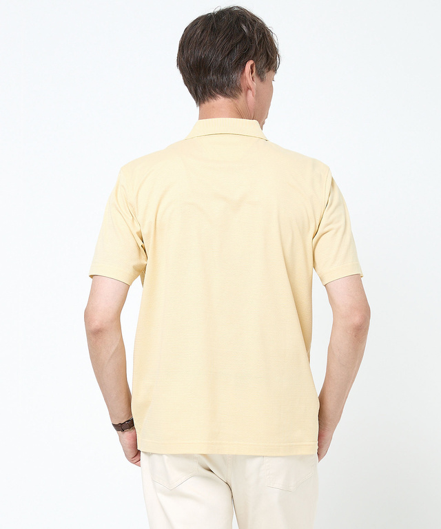 スノーコットン ジャカード天竺 ポロシャツ【接触冷感】