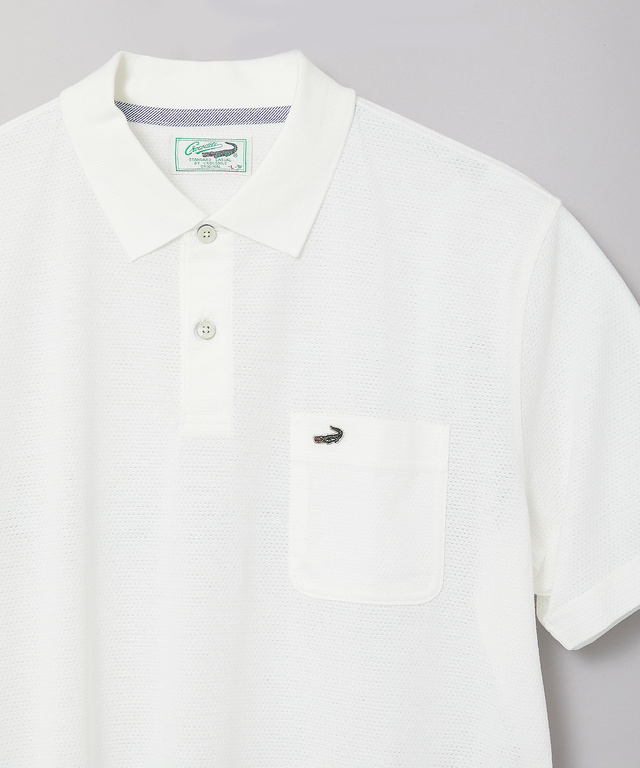 スノーコットン ジャカード天竺 ポロシャツ【接触冷感】