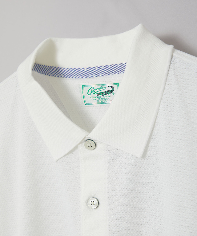 スノーコットン ジャカード天竺 ポロシャツ【接触冷感】