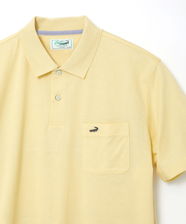 スノーコットン ジャカード天竺 ポロシャツ【接触冷感】