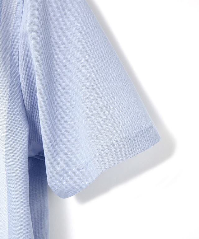 スノーコットン ストライプ ポロシャツ【接触冷感】