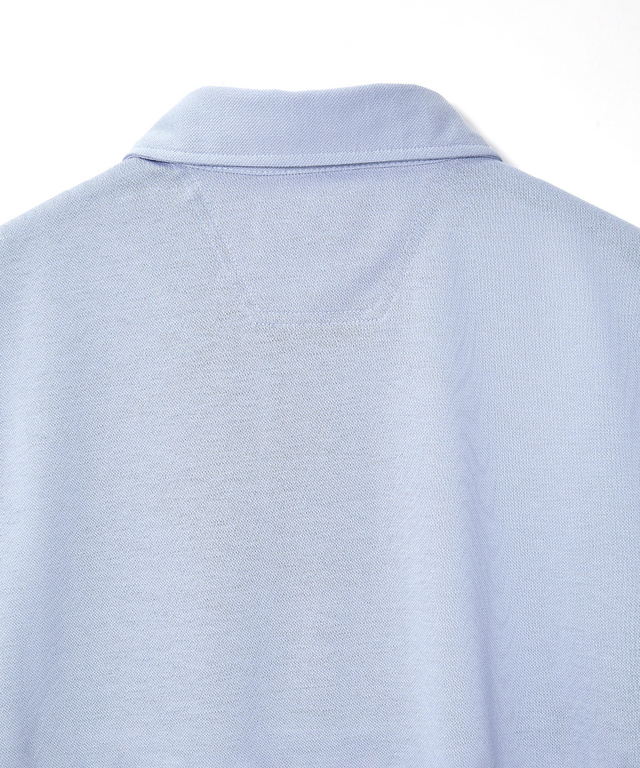 スノーコットン ストライプ ポロシャツ【接触冷感】