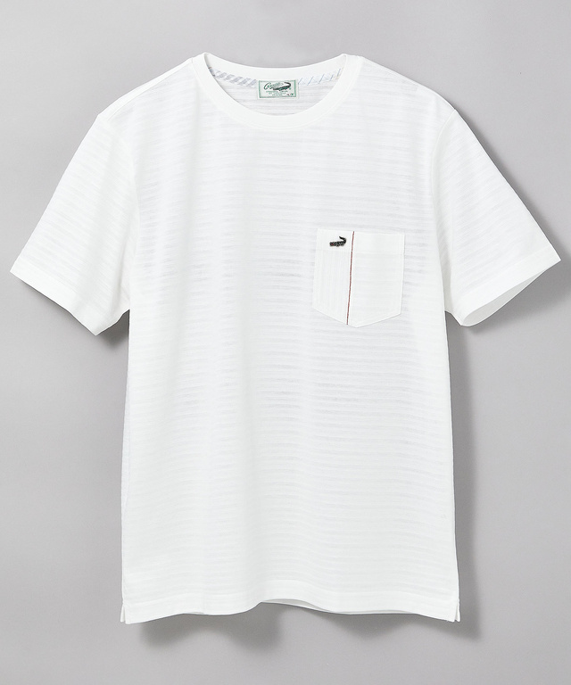 スノーコットン シャドーボーダー Tシャツ【接触冷感】