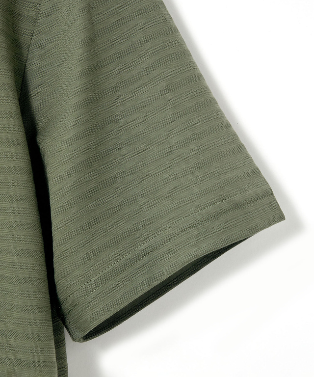 スノーコットン シャドーボーダー Tシャツ【接触冷感】