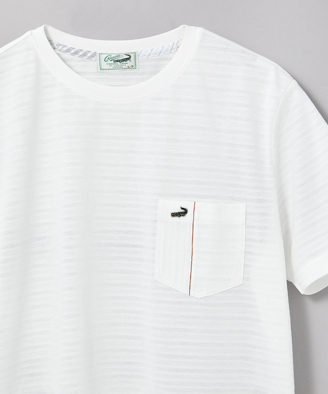 スノーコットン シャドーボーダー Tシャツ【接触冷感】